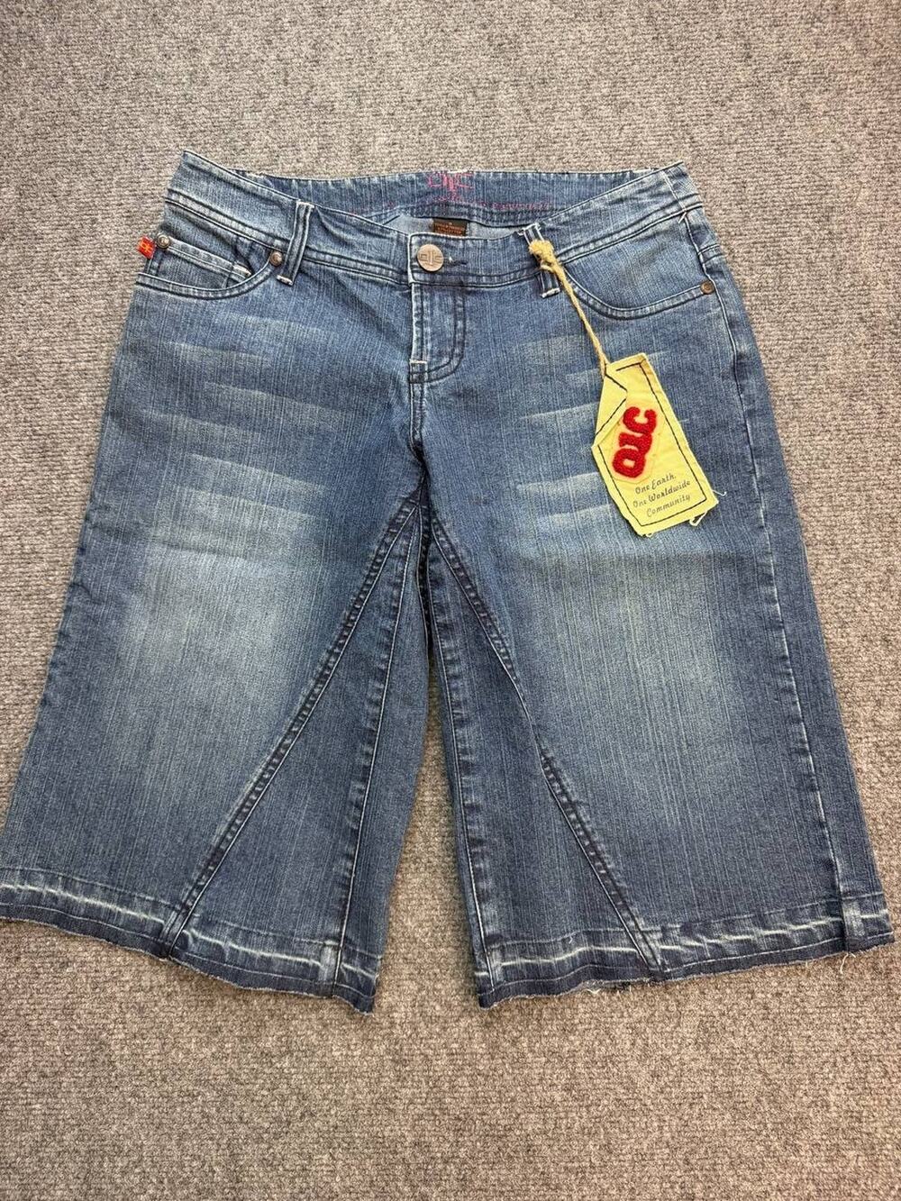 A.L.C. Womens Size 3 Denim Bermuda Shorts Wide Leg Stretch Blue NWT